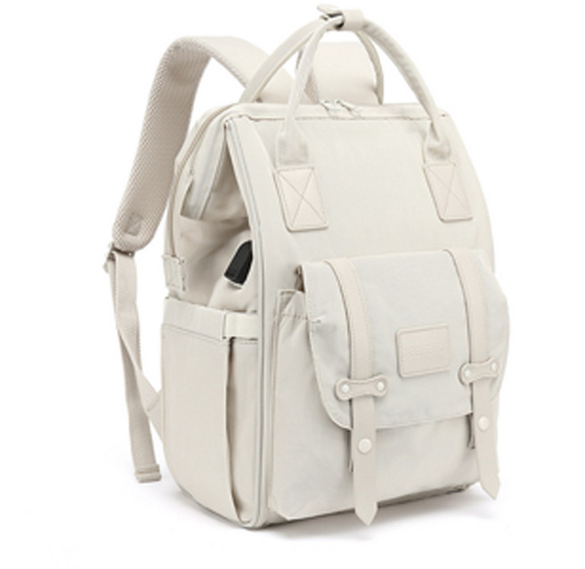 프리미엄 백팩 기저귀가방, 화이트