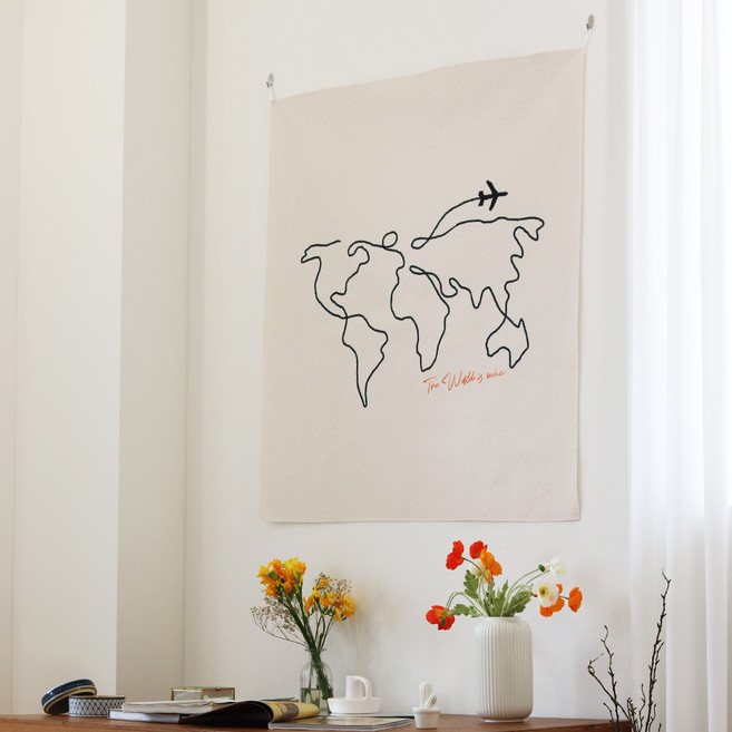 모노니크 패브릭 포스터, 21세계지도