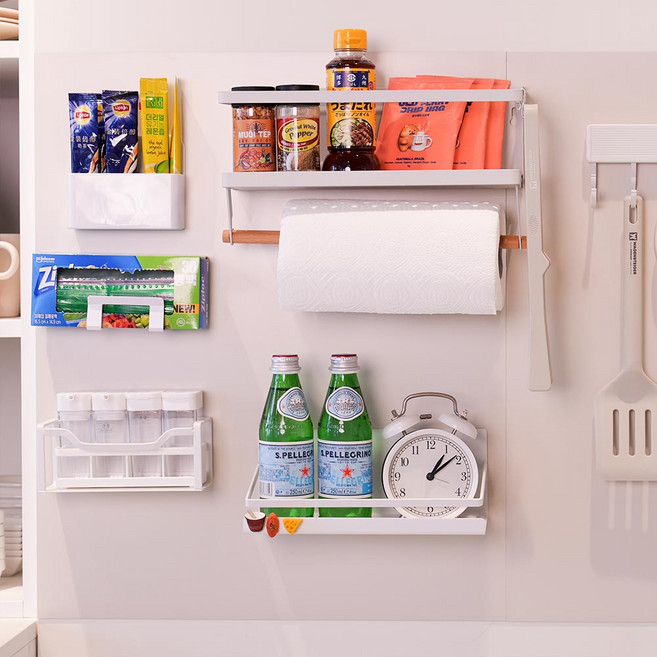 마그피아 다용도 자석 시트지 무타공 접착형, 아이보리(무광)