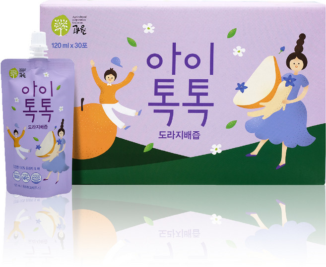 아이톡톡 도라지배즙 스파우트 30p, 3.6L, 1박스