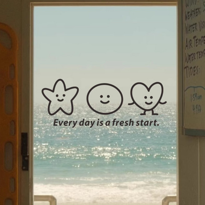 온예리 창문 유리 포인트 스티커 시트지, 프레쉬삼총사