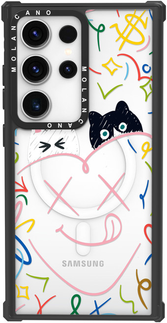 모란카노 임팩트 디자인 맥세이프 라인 휴대폰 케이스