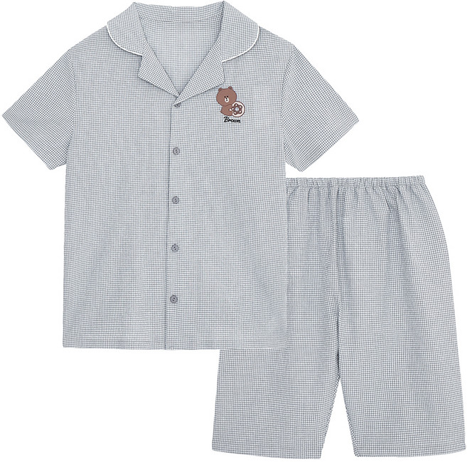 남아용 브라운앤프렌즈 5부 라운지웨어세트 2호