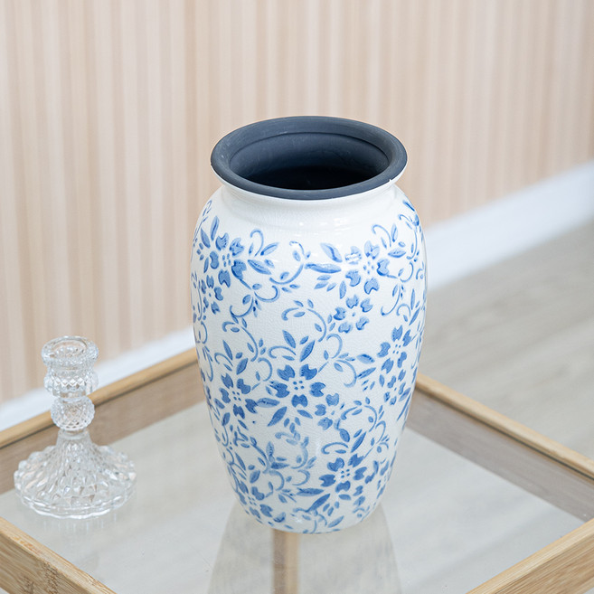 플라워트리 청꽃 화병, 화이트청꽃