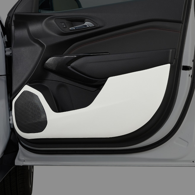 메이튼 컬러 가죽 스크래치 도어커버 C570-32, 쉐보레 트랙스 크로스오버, 라이트그레이