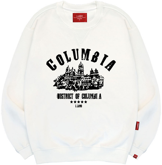 엘라모 남녀공용 3M 컬럼비아 맨투맨 빅사이즈