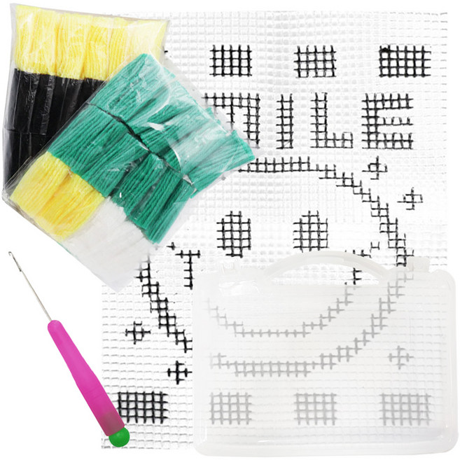 아가플러스 심플 큐티 스킬 자수 세트, 1개, 랜덤 발송