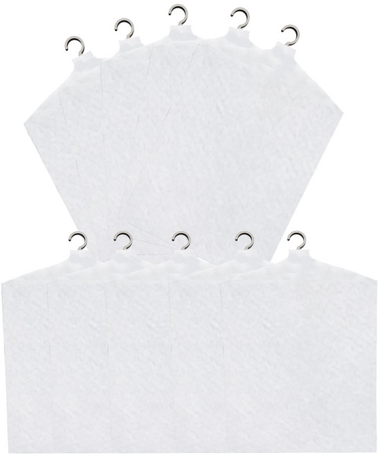 부직포 옷커버 화이트, 10개입, 1세트