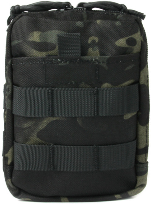 파이커택티컬 더블 포켓 유틸리티 파우치 멀티카모 블랙