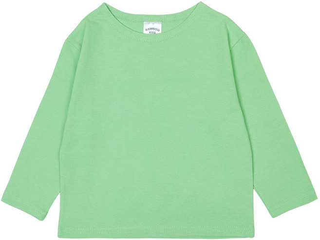 레인보우키즈 아동용 스프링 보트넥 긴팔 티셔츠