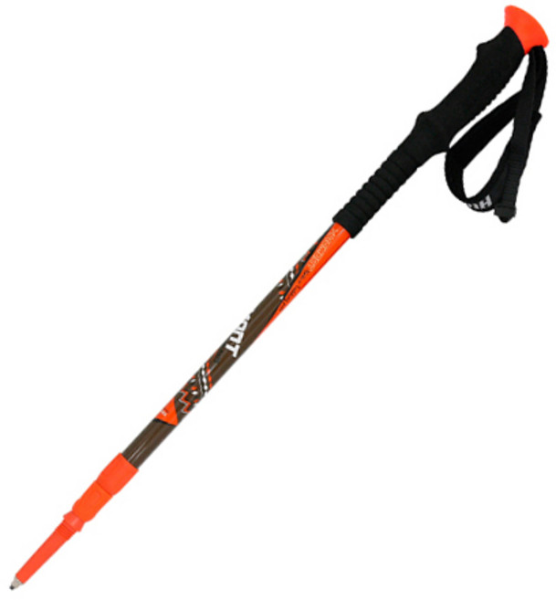 휴몬트 3단 등산스틱 MSL-505 EVA, 오렌지, 1개