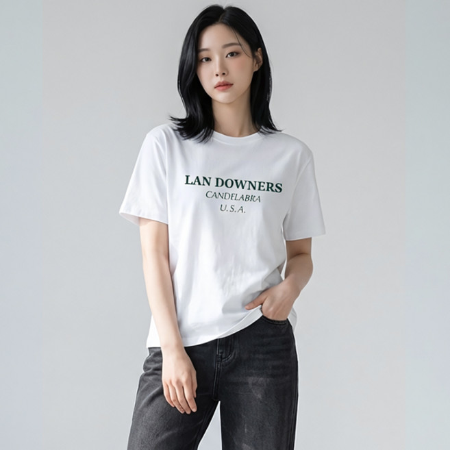 레몬소울 여성용 LAN DOWNERS 반팔 티셔츠