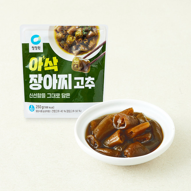 청정원 아삭 장아찌 고추, 250g, 1개