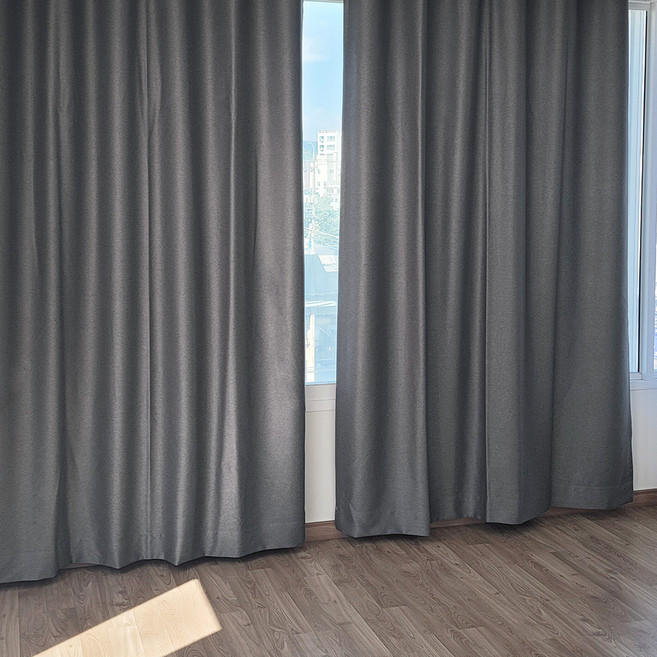 나비손길 두툼한 클로제 양면 암막커튼 핀형 2p