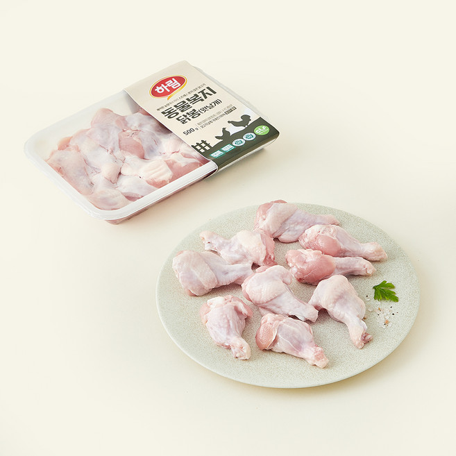 하림 동물복지 인증 닭봉 (냉장), 500g, 1개