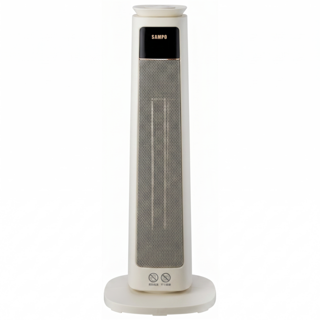 SAMPO 聲寶 石墨烯陶瓷電暖器, 白色, HX-LM12P
