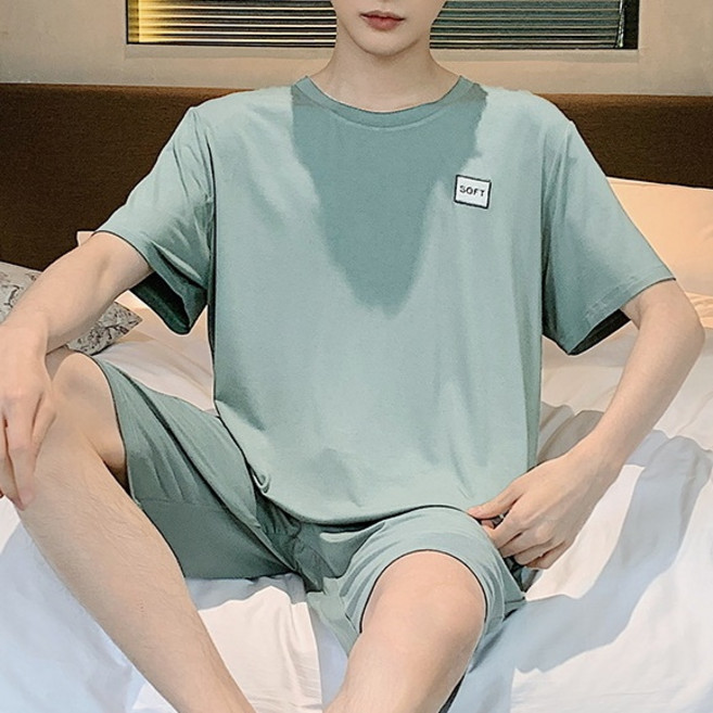 Bonaraon 男士莫代爾涼感短袖睡衣套裝
