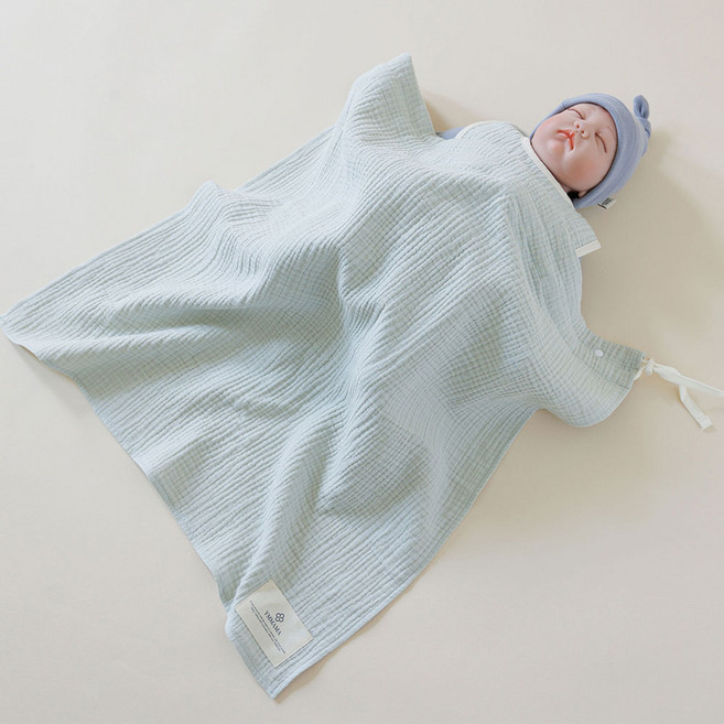 와이엠마마 다용도 아기띠 거즈 블랭킷, 민트