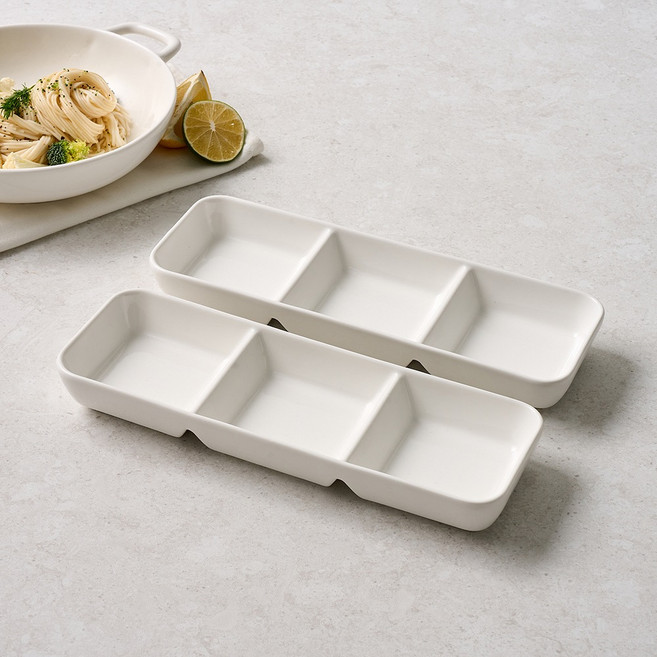 모던하우스 ON 자주쓰는 3칸 미니나눔접시, 2개