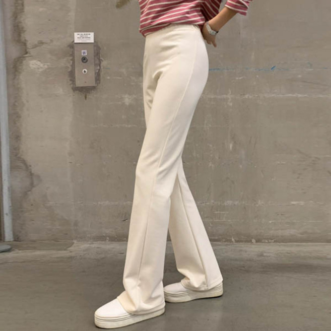 피핀 여성용 착한바지68탄 마켓바지4 키작키큰 슬림 부츠컷 팬츠 75591