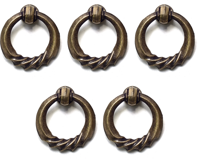 손잡이세상 웨이브링 1구 가구손잡이 엔틱, 5개