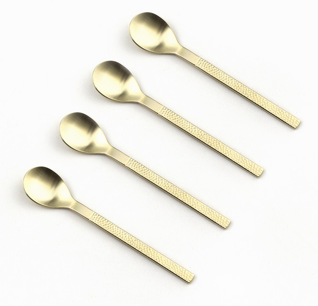 보겐 국내생산 해머글로우 커트러리 티스푼 골드, 4개, 단품