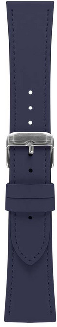 JELLY.TIGER 高級皮革錶帶 20mm, 海軍藍, 1個