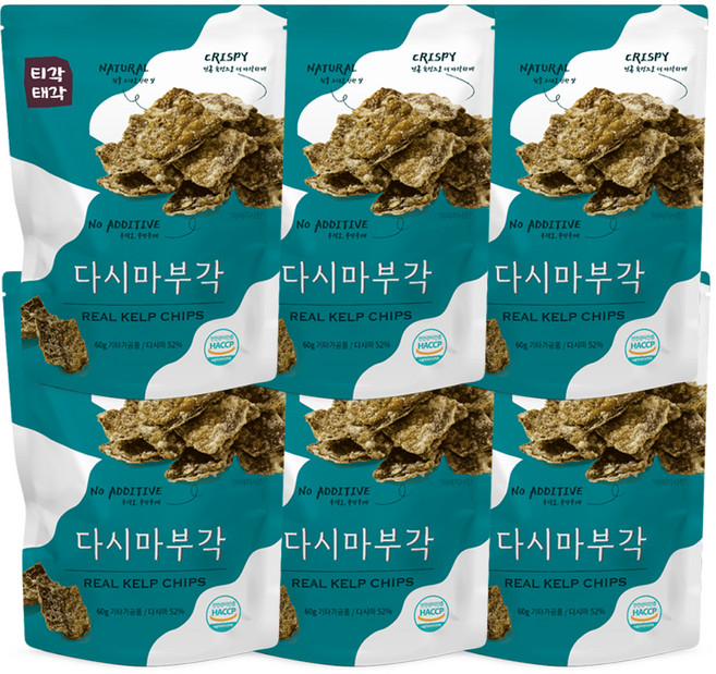 티각태각 다시마부각, 60g, 6개