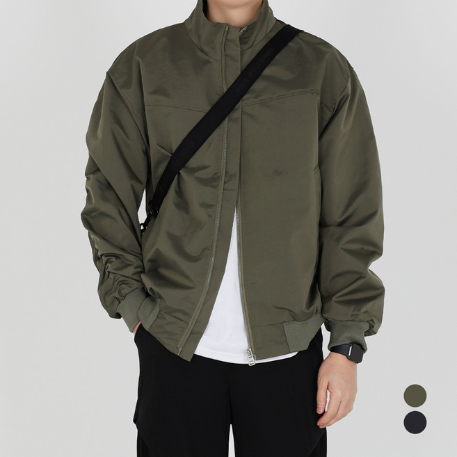 INFIOUS 男士立領休閒飛行員夾克 I263-7