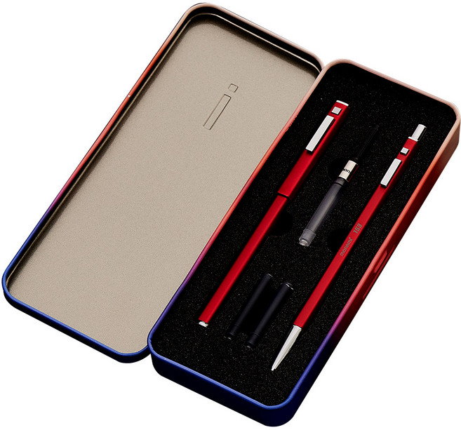 모나미 153 아이디 만년필 런칭패키지 세트, EF, 마룬