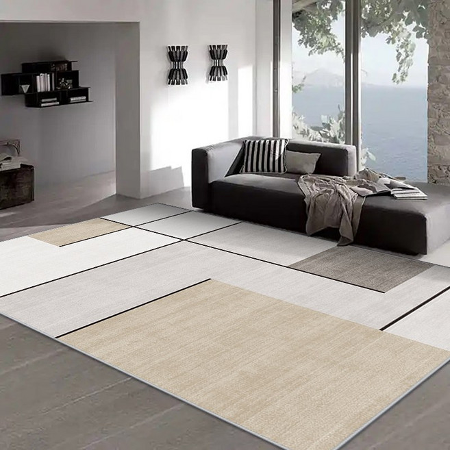 BRINCH 국산 북유럽 패턴 극세사 논슬립 카페트