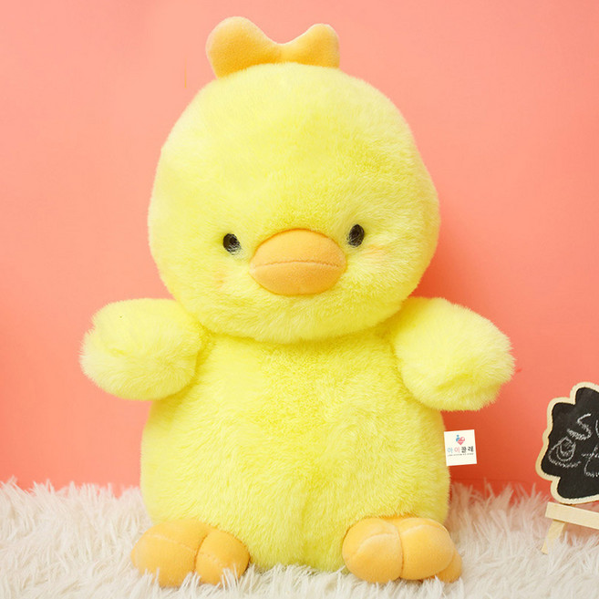 아이끌레 애니멀 포크 모찌 인형, 23cm, 오리, 1개