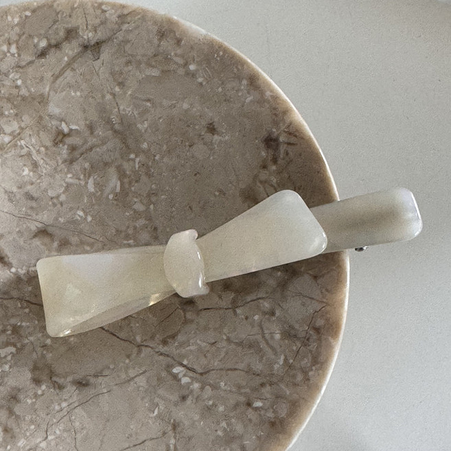 소리달 르나 리본 글리터 러블리 발레코어룩 집게 머리핀