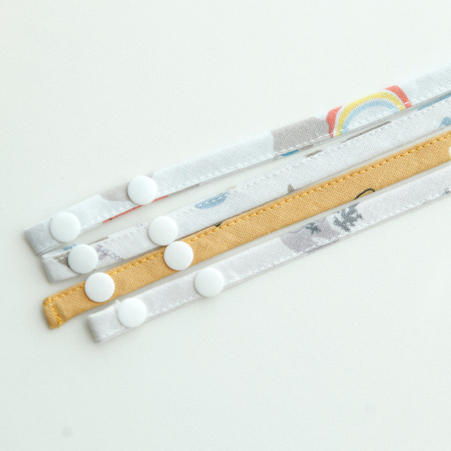 꿈꾸는두부 동물패턴 마스크 스트랩 목걸이 4종 세트