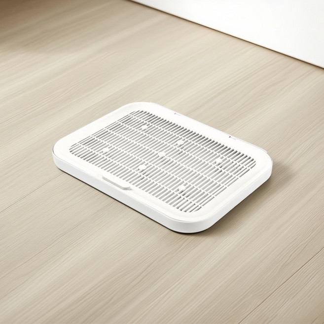 파스텔펫 고양이 심플 사막화방지 발판, 화이트, 1개