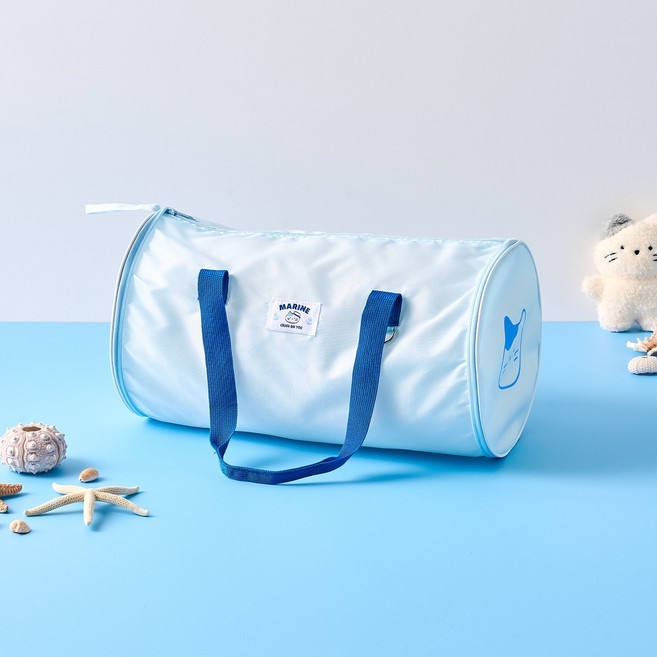 BUTTERSHOP Marine Travel 牛奶貓折疊行李袋