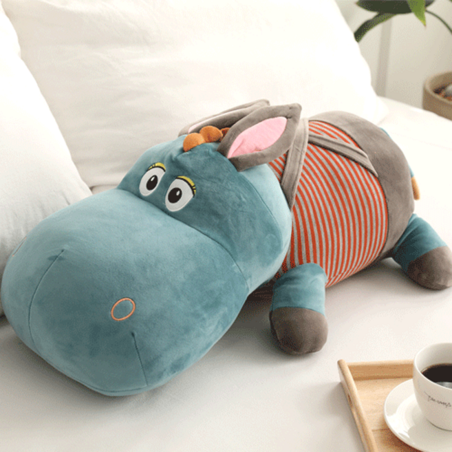 이투라이프 당나귀 인형베개, 그린, 1개