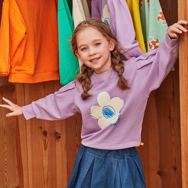 코코모메 아동용 셔링 맨투맨 CCM2005