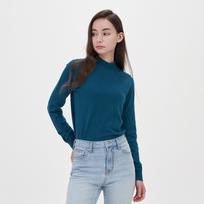 210 edit 女款喀什米爾混紡半高領針織衫 ZD4SW011