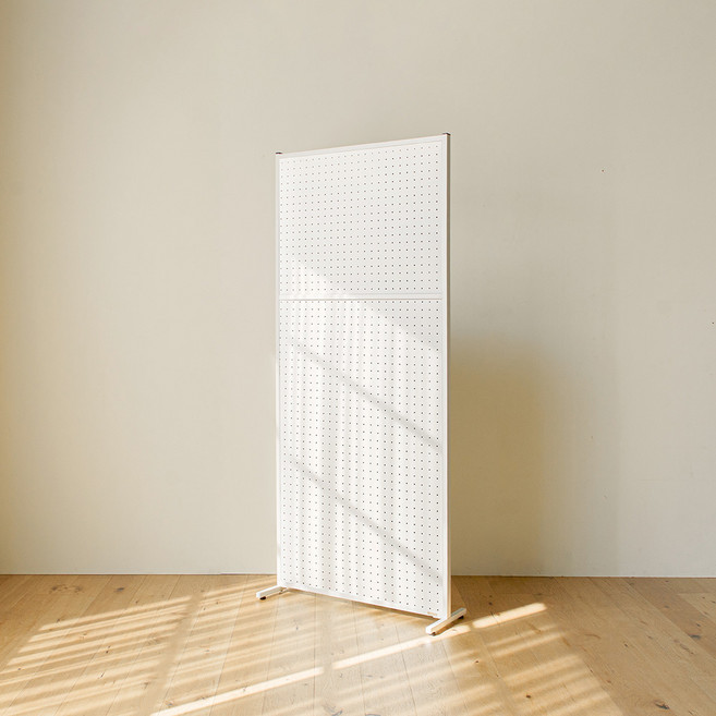 레트로하우스 타공판 철제파티션 800 스탠드 고객직접설치, 화이트