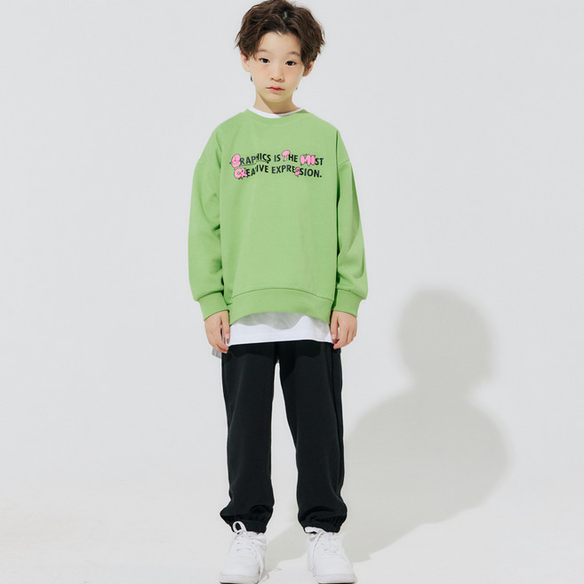 바브키즈 아동용 그래픽 상하복 세트