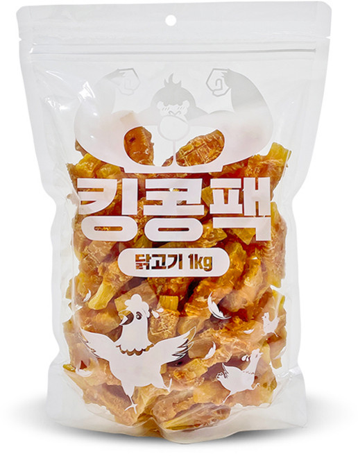 킹콩팩 강아지 육포, 1개, 1kg, 닭가슴살