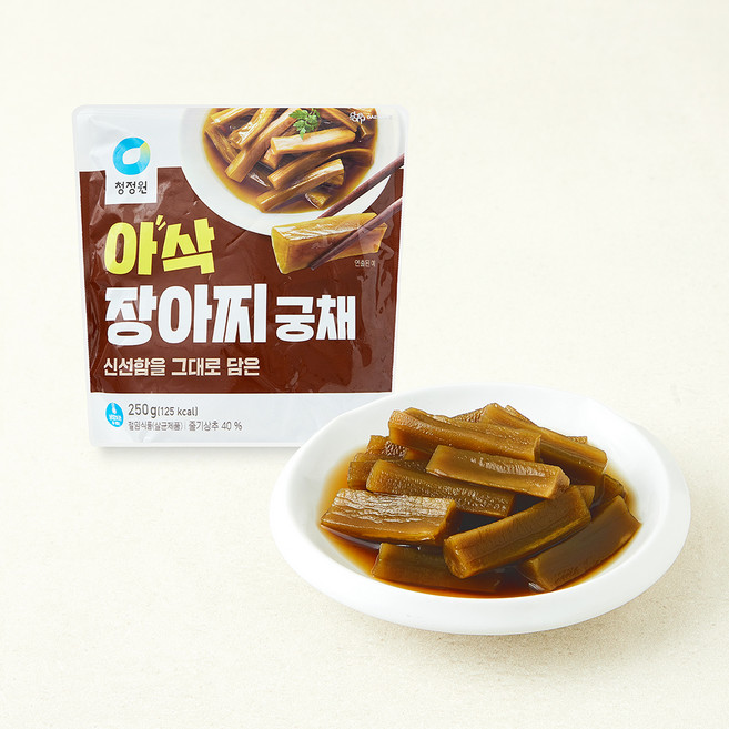 청정원 아삭 장아찌 궁채, 250g, 1개