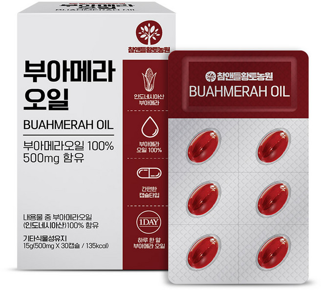 참앤들황토농원 부아메라 오일, 1개, 30정