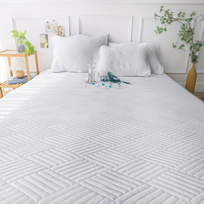 레시앙뜨 냉감 여름 고정밴드 침대패드, 화이트