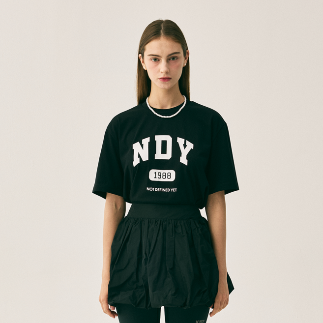 널디 남녀공용 아치 로고 반팔 티셔츠 25FW