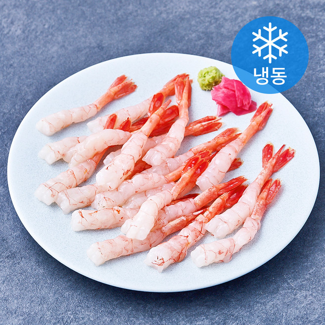 북방도화새우살 포장횟감 20미 (냉동), 1개, 80g(2L)