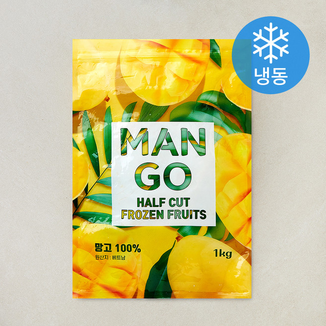 TSFOOD 망고 하프컷 (냉동), 1개, 1kg