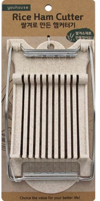 유하우스 쌀겨로 만든 햄 슬라이서 커터기, 혼합색상, 1개