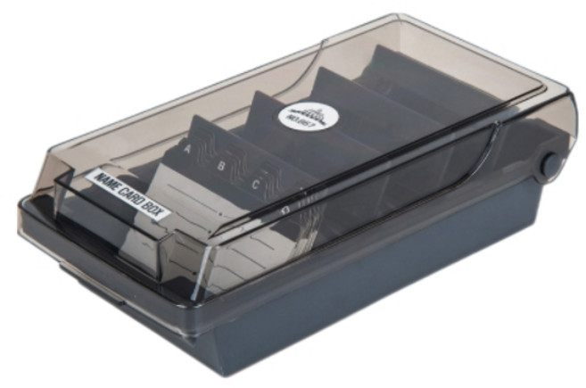 제노윈 대용량 플라스틱 명함꽂이 분류함, 1개, 1단